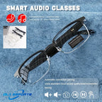 Gafas inteligentes con Bluetooth y audio, lentes anti luz azul, llamadas, música, deportes al aire libre, auriculares para mujeres y hombres (2025)