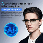 AI Smart Glasses 8 Million Pixels Recording Videos Photo Recognition Answer Translation 290mAh IP66 Waterproof Bluetooth Glasses