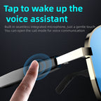 Gafas Bluetooth inalámbricas inteligentes, modernas, antiluz azul, reproducción de música multifuncional, respuesta de teléfono, operación táctil.