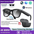 2026 New Smart Glasses with Camera Video Recording AI Photo Recognition Bluetooth Call Voice Translation Sunglasses Men Women