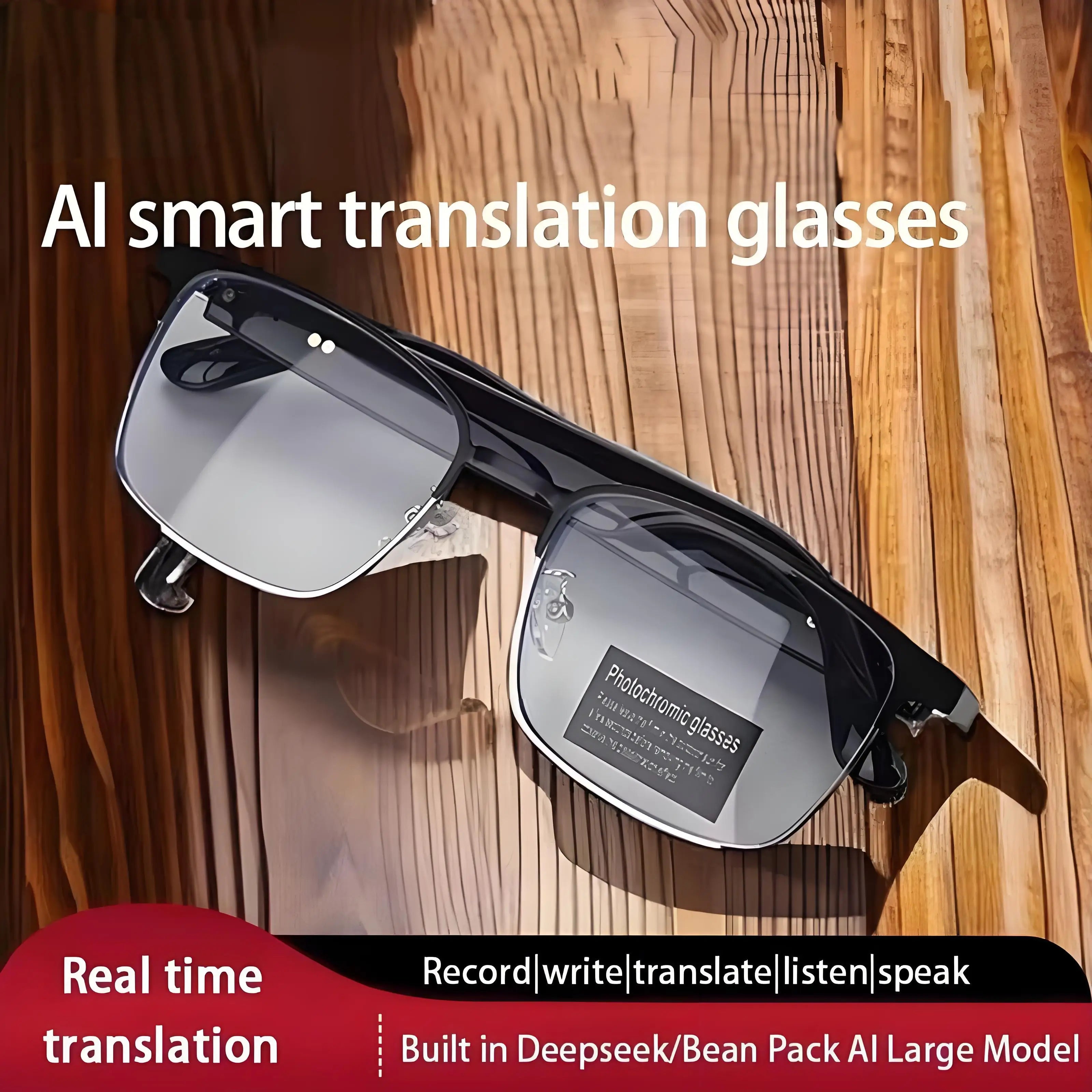 2026 New Intelligent Al Glasses For Simultaneous Interpretation Of 144 Languages Real-time Translation for Listen To Music
