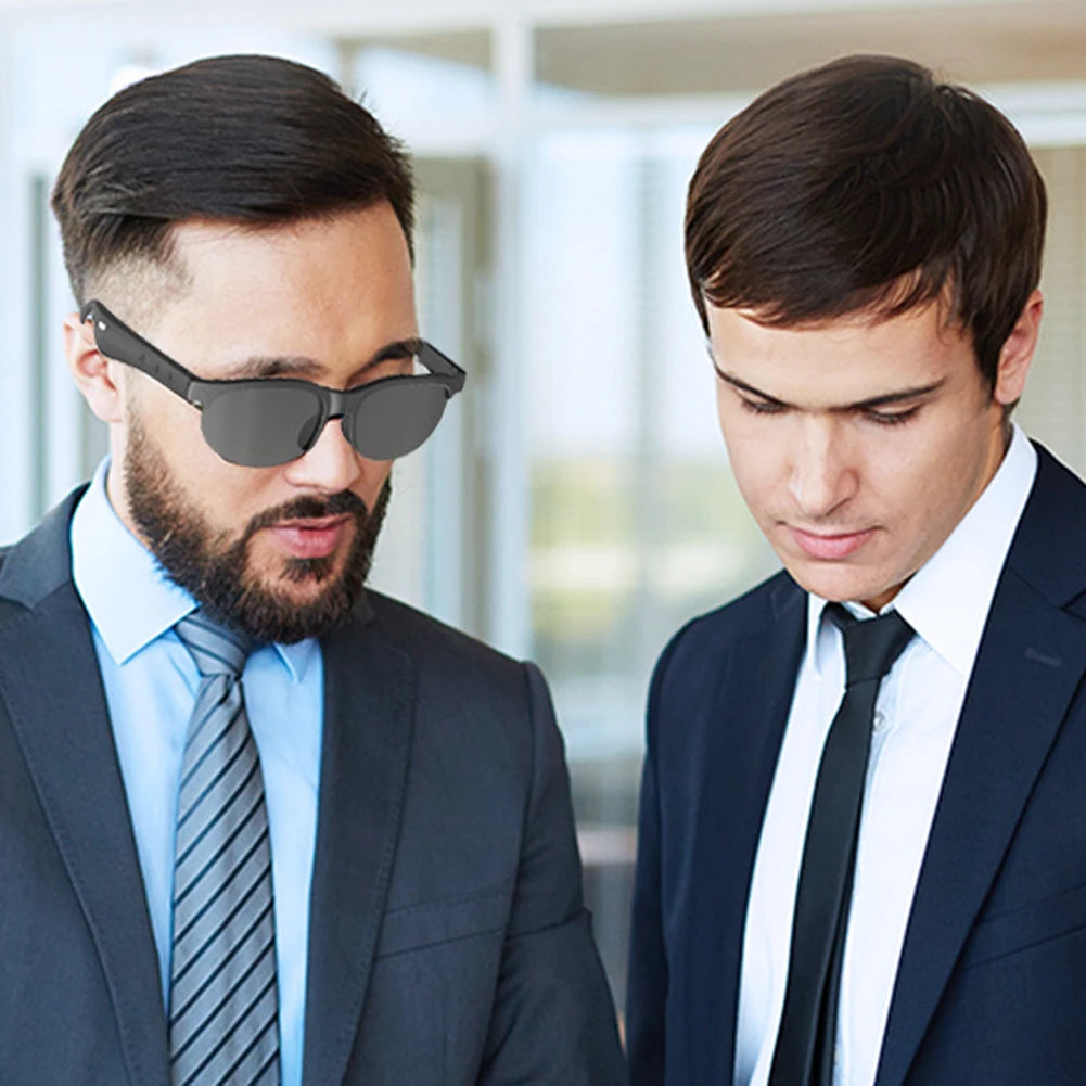 AI Intelligent Translation Glasses Bluetooth-Compatible 5.4 Wireless Sunglasses Built-in Microphone Speakers Wireless Headphones