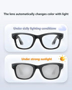 Mijia 800W Pixel Intelligent Glasses G300 AI HD Shooting Video Recording Voice Call Translation Glasses Photochromic Lens