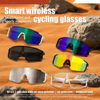2025 New Cycling Smart Glasses Bluetooth V5.4 Intelligent Control Music/Phone Calls/Cycling/Sports UV400 Protection Sunglasses