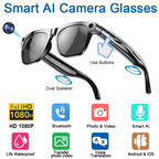 Fashion 4K HD AI Smart Glasses Chat GPT 100MP Camera Bluetooth Call 260Mah Battery Voice Assistant  Control Smart Glasses 2026