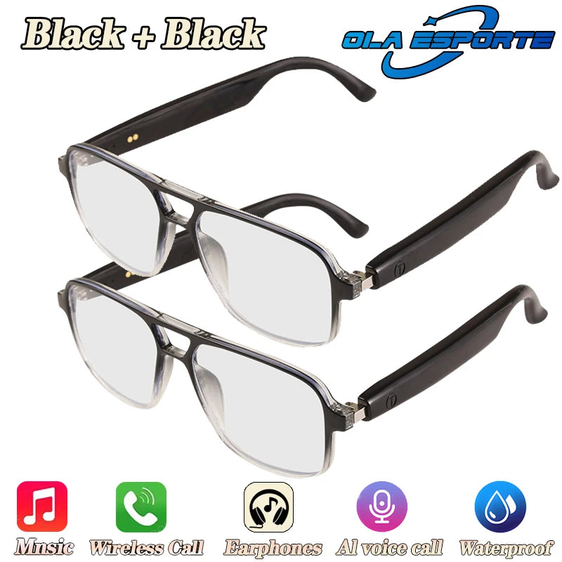 Newest Audio Smart Glasses Wireless Bluetooth Glasses For Anti-blue Light Voice Assistant Music Navigation Sunglasses Women Men