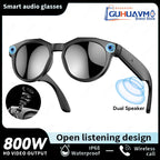 Gafas inteligentes 8K HD con IA (2026), para hombre, chat, GPT, cámara de 800 MP, llamadas Bluetooth, traducción IA, control de asistente de voz, gafas de sol para mujer