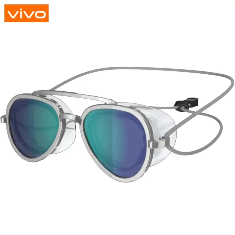 VIVO Smart Adjustable Swim Eyewear Anti-Fog HD Swimming Goggles Sunshine goggles Full View Leak Proof  Glasses For Men Women