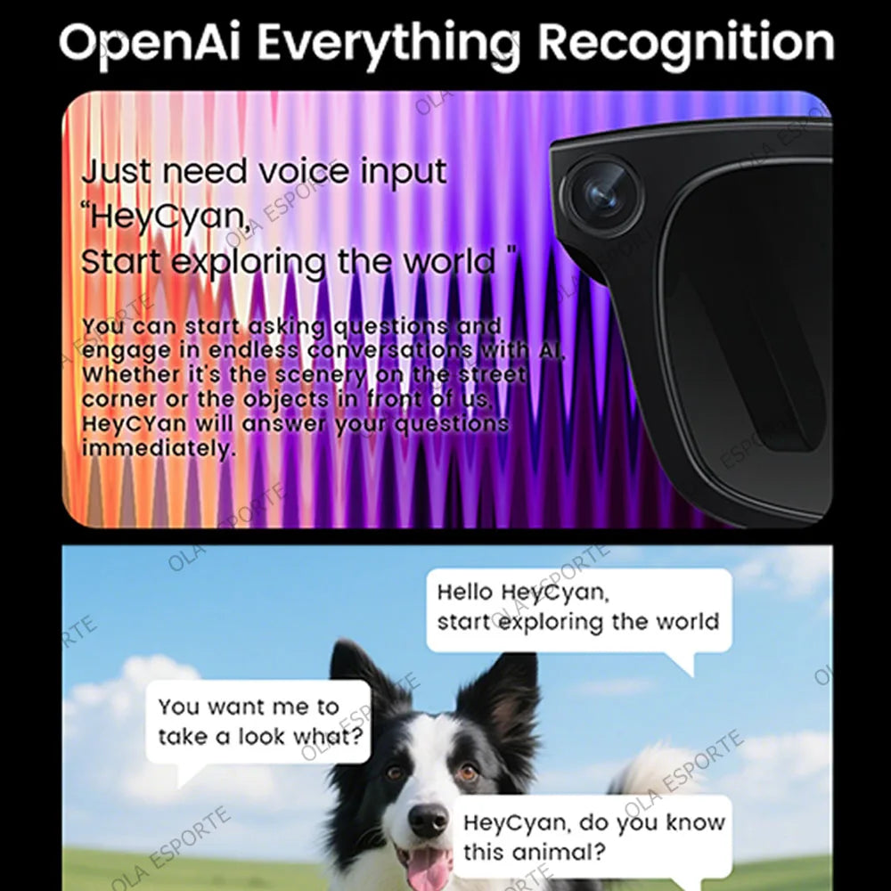 4K AI Smart Glasses Multifunction 800W HD Camera Bluetooth Call Voice Assistant Music Player Translate Sunglasses Men Women 2025