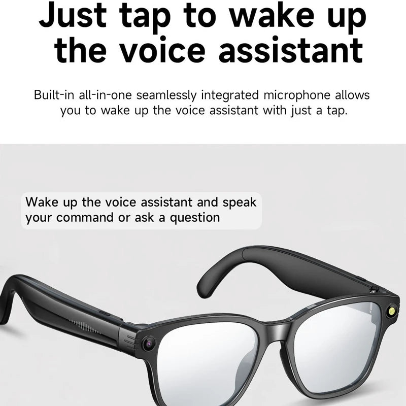 2026 New AI Smart Glasses 800W HD Camera Music Bluetooth Sunglasses Shoot Audio Listen To Music Meeting Of The Meeting