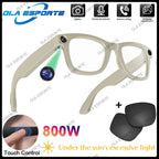 4K AI Smart Glasses Multifunction Camera Bluetooth Call Voice Assistant Music Player Translate Glasses UV Polarized Sunglasses