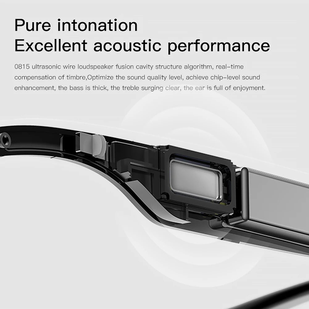 Smart Glasses with AI Translator BT Glasses Hands-Free Music & Calls Outdoor Sports Headphones for Men Women