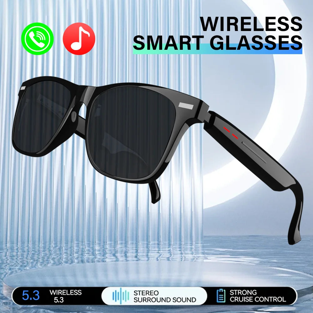 LAXASFIT Smart Anti-Blue Light Sunglasses Bluetooth Talk Remote Control Camera Music Playback UV Protection Smart Glasses