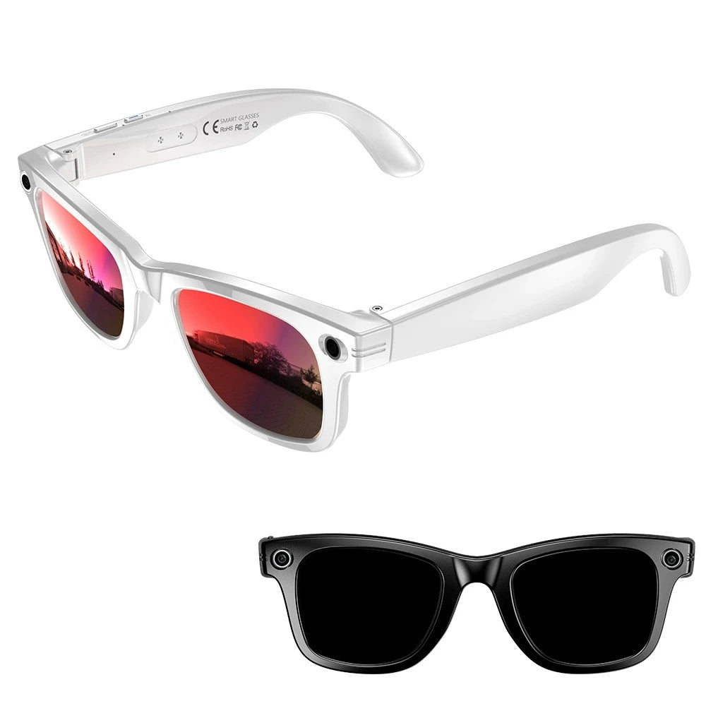 W610 AI Smart Glasses with Video Camera 800W Outdoor Sunglasses Wi-Fi Transfer BT Calling Audio Record Smart Wearable Headset