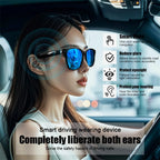 Smart Glasses Man Blue Light Filtering Polarized Sunglass 2in1 Lenses Audio Built-in Mic Speakers Ai Voice Assistant Women Men