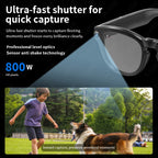 LIGE AI Smart Glasses 4K HD Camera 32GB Memory BT Call Voice Assistant Translate Touch Control Music Player sunglasses Men Women