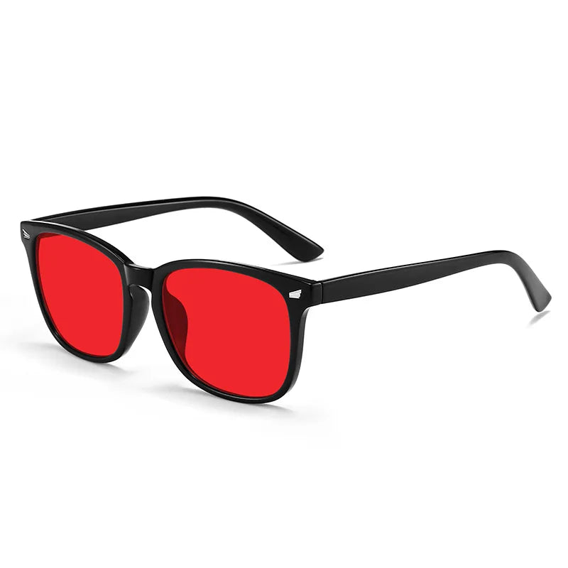 New Trendy Anti Blue Light Glasses Women Men Better Sleep Red Lens Filter Glasses Anti-UV  Glasses with Tinted Orange Lenses