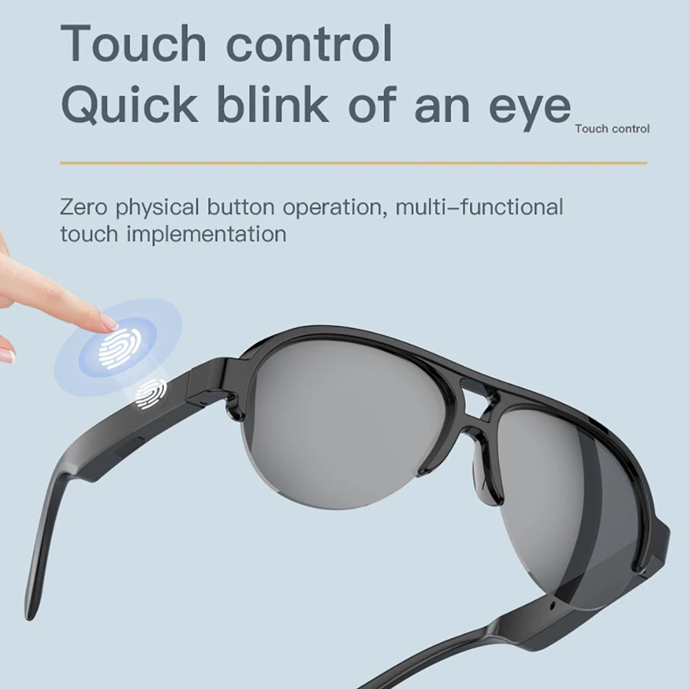 Smart Wireless Bluetooth Glasses Outdoor Sunglasses Bluetooth 5.4 Call Outdoor Sports Headphones Waterproof Anti-UV Sunglasses