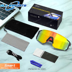 2025 New Cycling Smart Glasses Bluetooth V5.4 Intelligent Control Music/Phone Calls/Cycling/Sports UV400 Protection Sunglasses