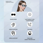 Smart Bluetooth V5.3 Sunglasses Glasses Call Outdoor Sports Headphones HIFI Black Technology Music Glasses UV For Men And Women