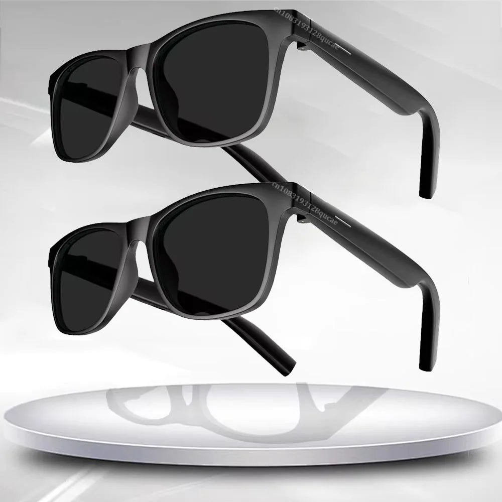 Gafas inteligentes para hombre y mujer, con Bluetooth, control de llamadas de voz, música, polarizadas UV, auriculares, 2025