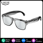AI Smart Glasses With Camera Bluetooth Call Voice Assistant Control Navigation Waterproof Smart Sports Wearable Camera Glasses
