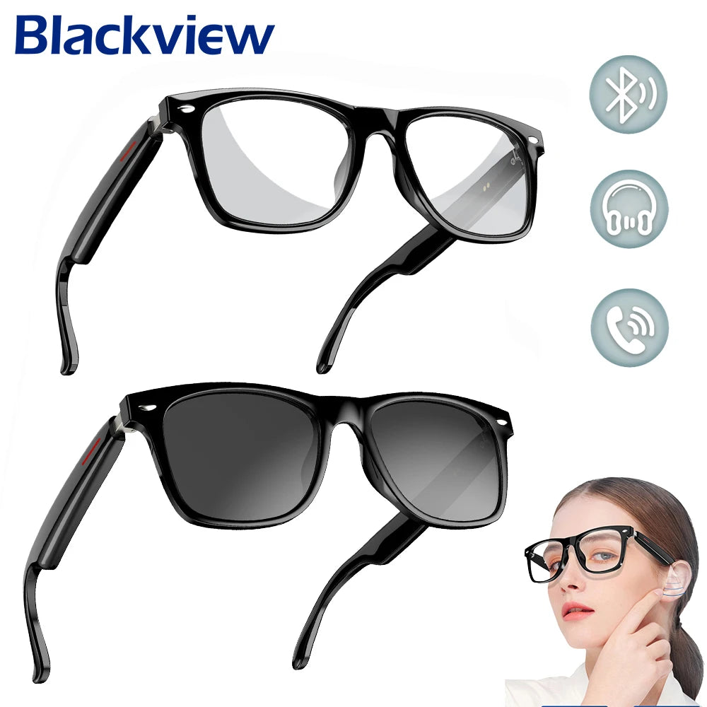 Blackview E13C Smart Sunglasses Glasses Outdoor Sport Waterproof Anti-UV Bluetooth Glasses with Mic & Speaker for Men Women Gift