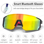 2025 New Cycling Smart Glasses Bluetooth V5.4 Intelligent Control Music/Phone Calls/Cycling/Sports UV400 Protection Sunglasses