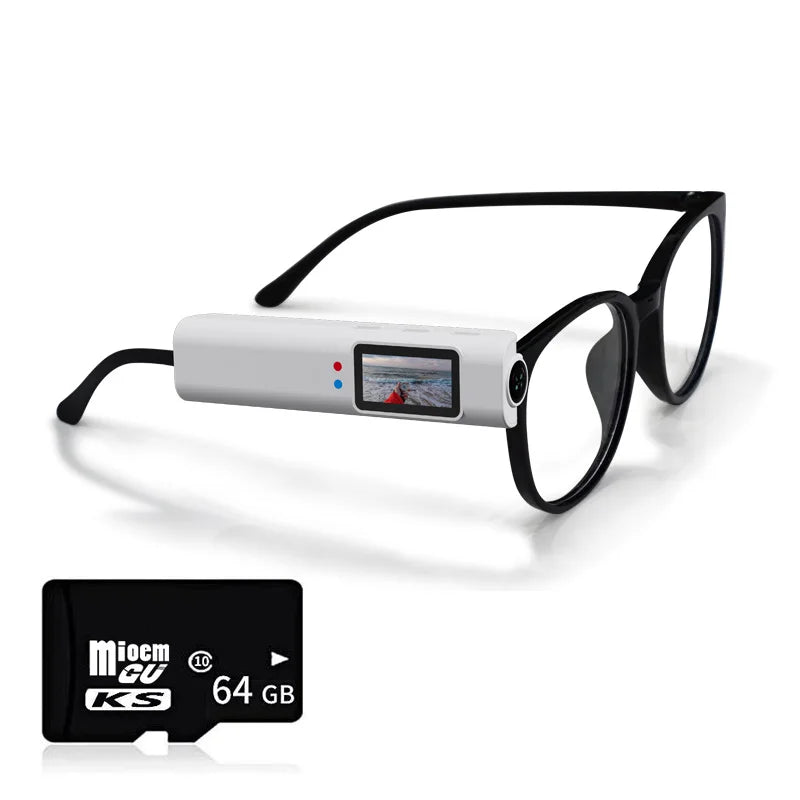 2026 4K Mini FPV Eyeglasses Video Shooting HD Camera WiFi Intelligent Headset Glasses Outdoor Sports Video&Sound Recording Hot