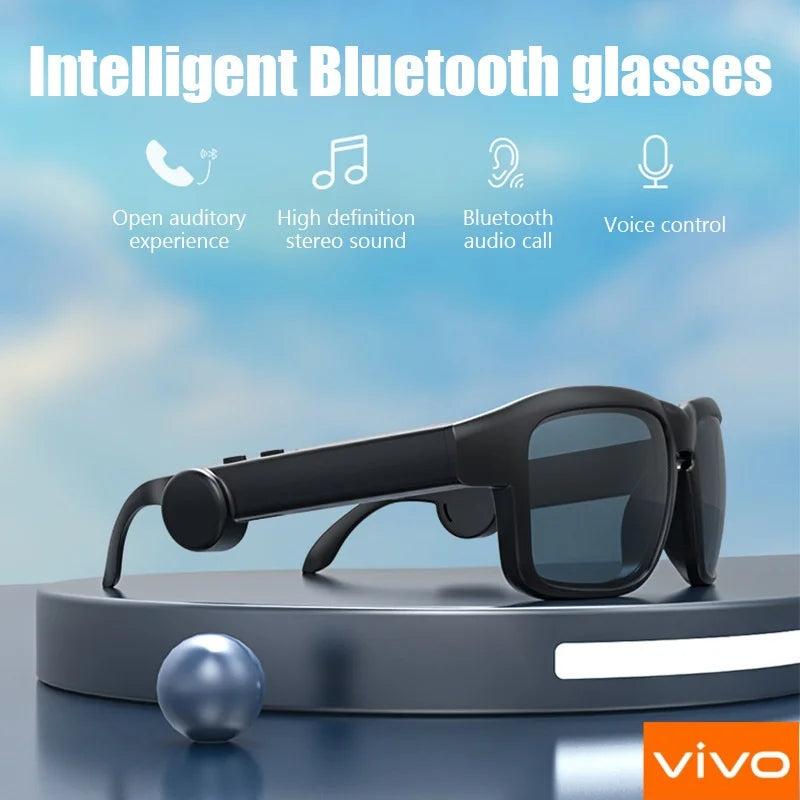 VIVO Smart Glasses Bluetooth Intelligent Glasses Call TWS Music Headphone Audio Multifunction Waterproof Original Sunglasses New