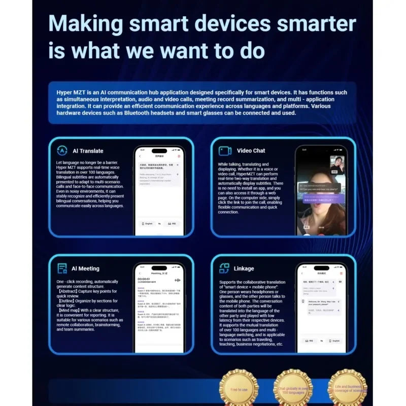 Lenovo 6K AI Smart Glasses Multifunctional Camera Bluetooth Call Voice Assistant Music Player Translate Photochromic HD Glasses